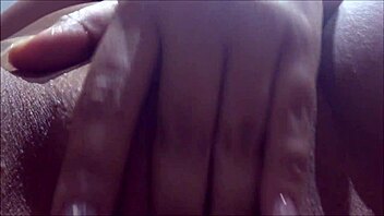 Solo masturbation with a cumshot in Syrian lesbian video