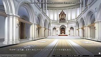 I-I can't resist the busty princess's hypnosis in this visual novel, it's driving me crazy!