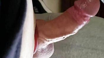 Wife Gives Handjob And Blowjob To Monster Cock, Ending With Cum In Mouth