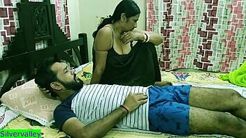 Big tits Indian milf gets creampied in 3some