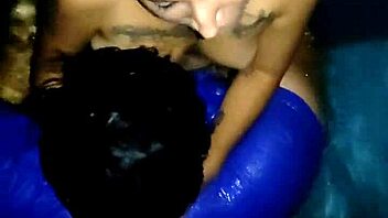 Amateur couple gets naughty in front of guests at outdoor fiesta