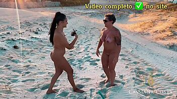 Cassiana Costa's Beach Play with Licking