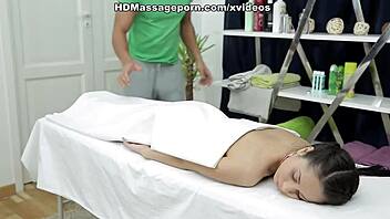 Sexmassage turns pretty doll Betty into a blowjob piercing pleasure seeker