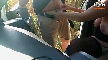 Wife's First Public Dogging Threesome MFM Cuckold Outdoor Adventure