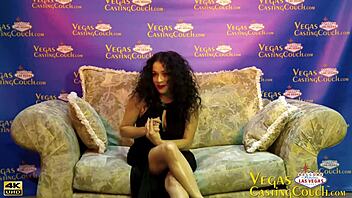 Latina Milf Endures Intense BDSM Casting in Las Vegas with Clamped Nipples and Pussy Fucking.