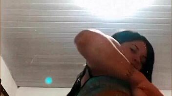 the woman with the big ass dances provocatively like a prostitute