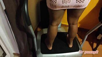 i fucked the ebony client in lingerie