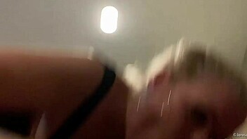 jenna jaymes gets sloppy with big black cock, then hard fuck