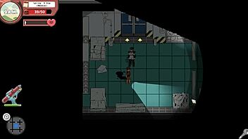 Redhead femdom dominates with monster cock in cosplay