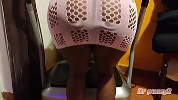 i fucked the ebony client in lingerie