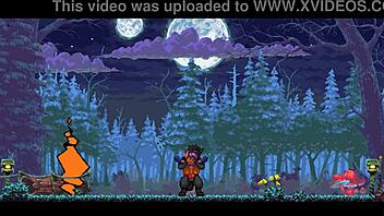 Kincaid hentai game episode 14 features rough forest fucking by werewolf.