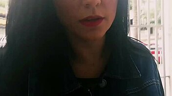 Latina brunette cheats on husband with father-in-law in the pantry!