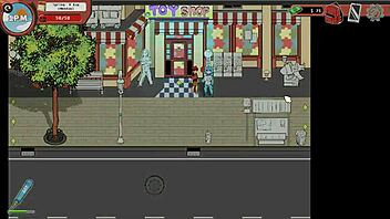 Redhead femdom dominates with monster cock in cosplay