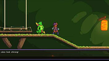 Kincaid hentai game episode 14 features rough forest fucking by werewolf.