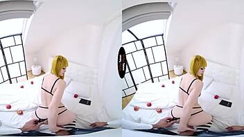 virtual taboo unveils a shaved glossy pussy in cosplay