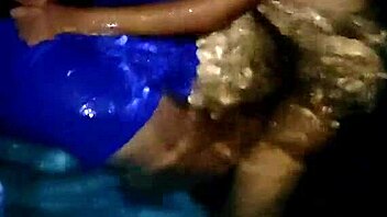 having sex in the pool right in front of all the guests