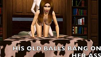 Virgin Pussy Meets Old Balls in Wild S3D Ep 11 Encounter!