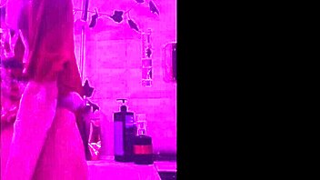 Hot teen 18+ enjoys fun in the shower with bathing and cumshots.