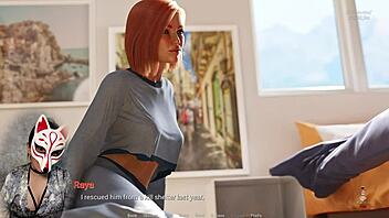 Get ready to be blown away by this animated porn scene featuring a gamer girl and her MILF