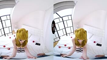 virtual taboo unveils a shaved glossy pussy in cosplay