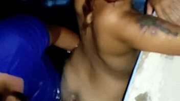 Amateur couple gets naughty in front of guests at outdoor fiesta