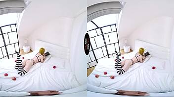 virtual taboo unveils a shaved glossy pussy in cosplay