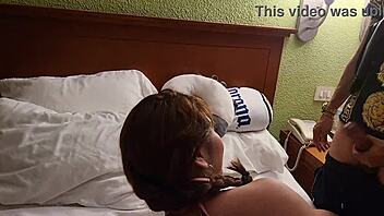 We're heading to an elegant dinner, but first we're going to suck our boyfriend's cock. It's going to be a wild night