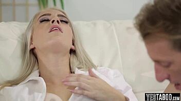 blonde bends over for big cock 😏