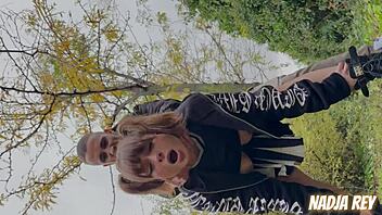 Young Cheerleader Fucks on Street and Swallows Cum