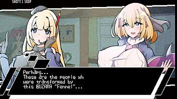 buzama hentai fight game ep 3 fighting a giant pervert transforming bodies with magic