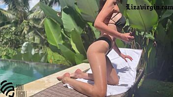 Blowjob In The Pool With Monster Cock And Big Tits