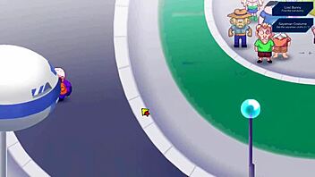 Big busty android 21 boob paizuri in kame paradise.