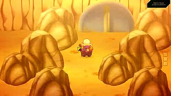 Big busty android 21 boob paizuri in kame paradise.