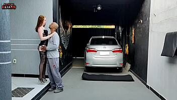 Wife surprises husband with sensual outfit, he fucks her ass until she begs to stop