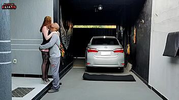 Wife surprises husband with sensual outfit, he fucks her ass until she begs to stop