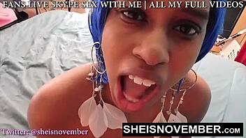 Rough step dad face fucks MsNovember in extreme blowjob!