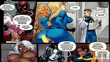 Alien anal and futanari action in Deadpool video