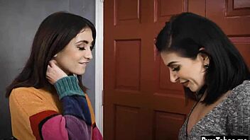 tattooed milf in hardcore threesome with petite teen blowjob taboo