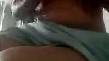 my indian wife pressing her huge massive boobs tight.