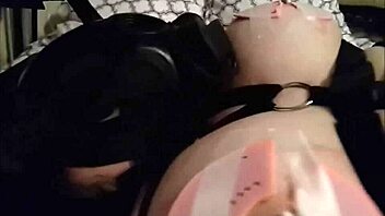 BBW screams in pleasure with straps