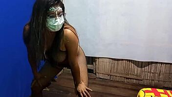 Big ass Latina stepsister strips and teases in homemade video