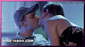 Doggystyle and cowgirl riding with cute girl and her stepbrother
