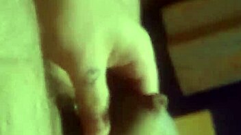 guy wanking his cock until he cums hard on himself