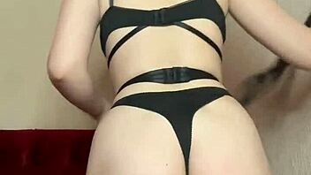 bdsm girl spanks with whip and humiliates