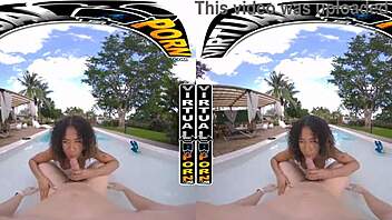 Skyla Suns FUCKS by the POOL in POV VR