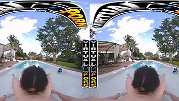 Skyla Suns FUCKS by the POOL in POV VR