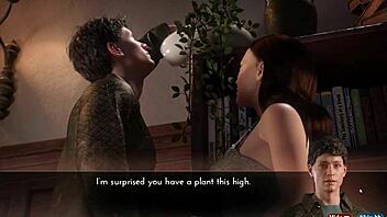 Farm girl milf licks balls in the barn