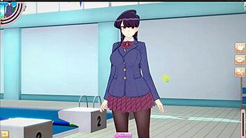 i'm watchin komi-san in this anime hentai story, it's so quiet and cute