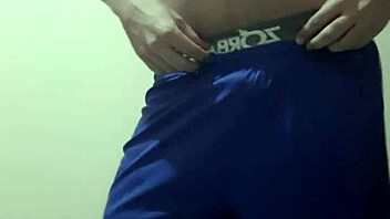 gay sexy cueca boxer shows off his big ass in action