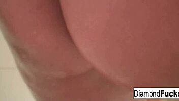 diamond gets wet in shower